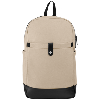 Odyssey Pack promotional backpack in dune warm grey printed with your company logo