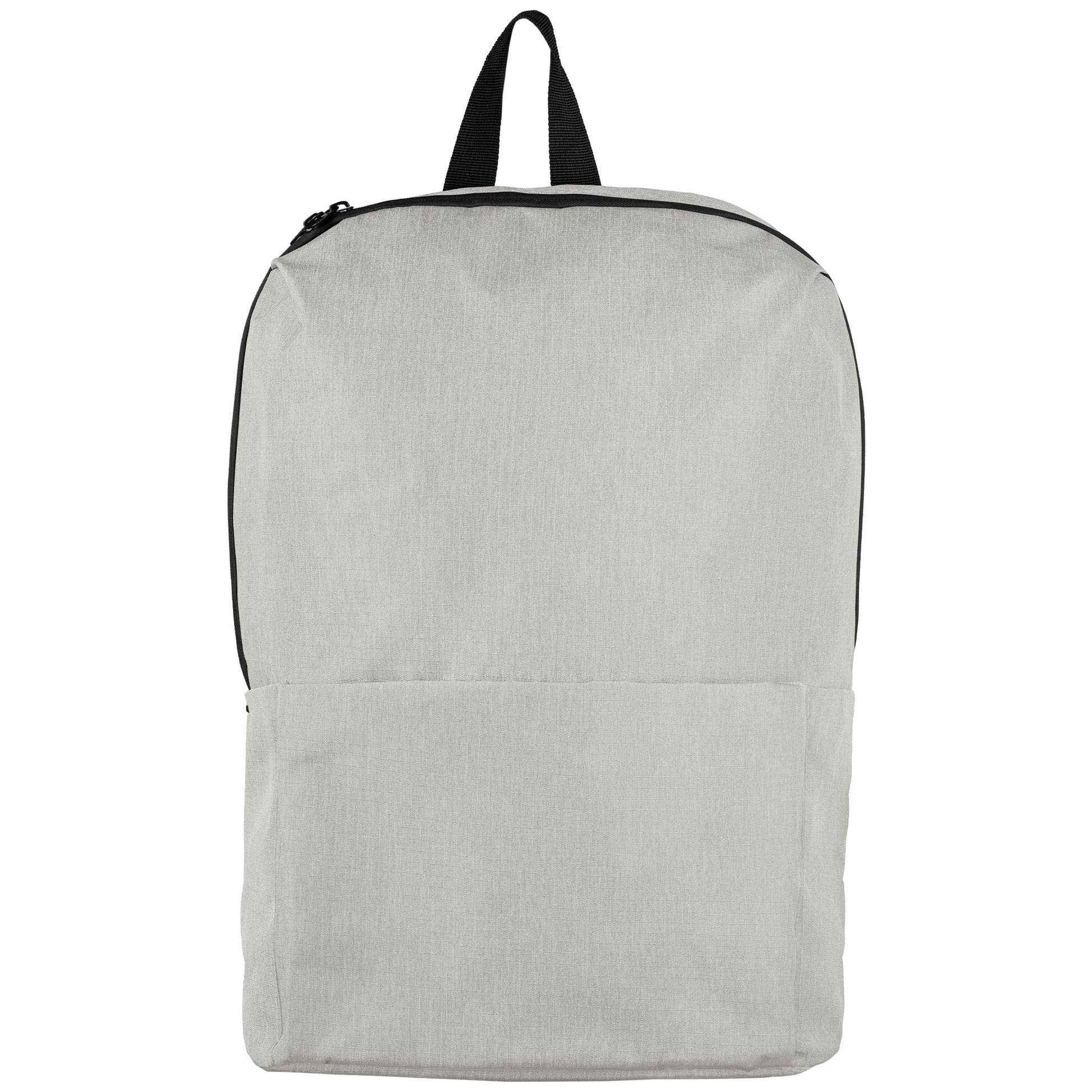 Summit rPET Comfort Strapped Backpack promotional backpack in dune warm grey printed with your company logo