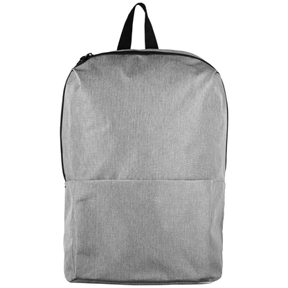 Summit rPET Comfort Strapped Backpack promotional backpack in gray printed with your company logo