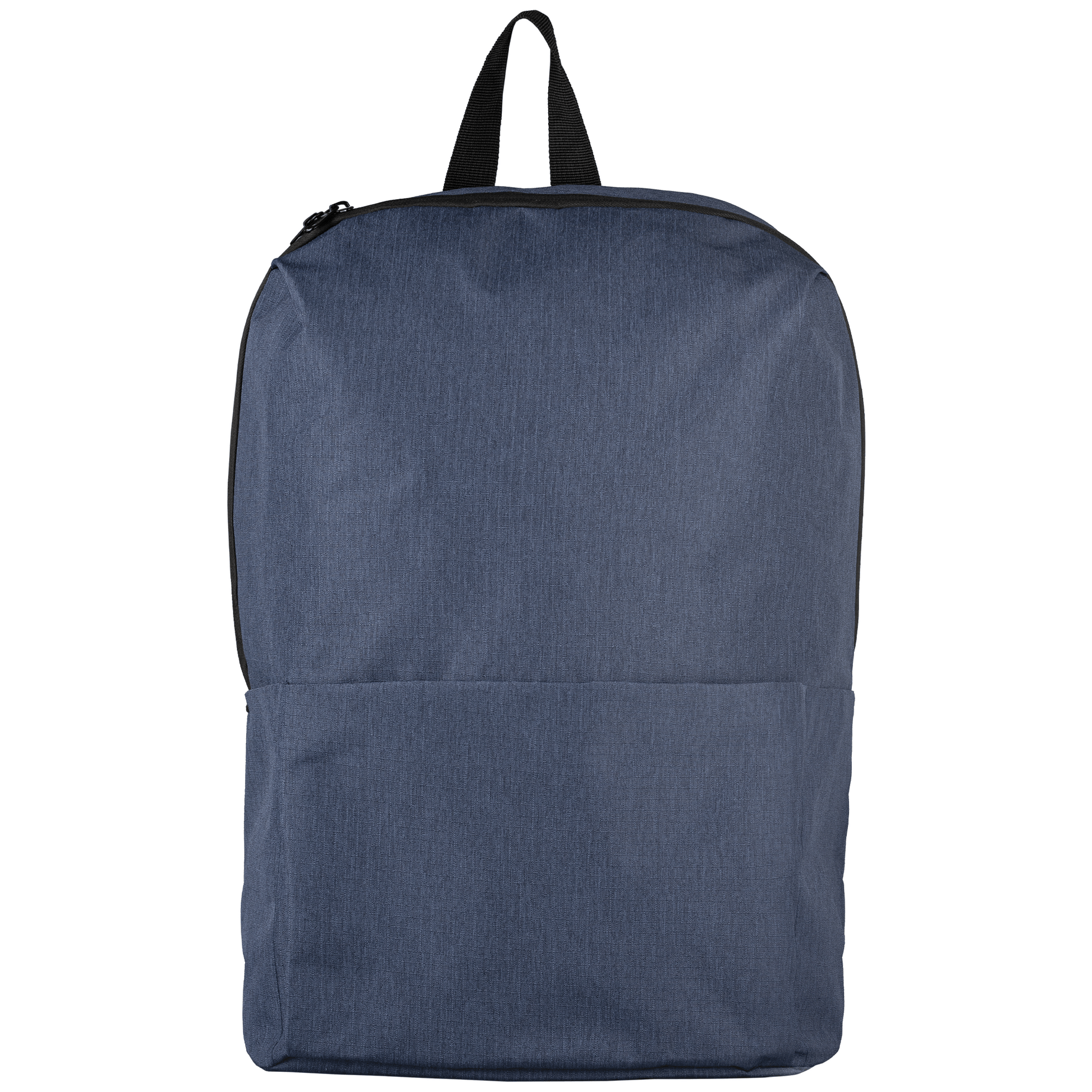 Summit rPET Comfort Strapped Backpack promotional backpack in navy blue printed with your company logo