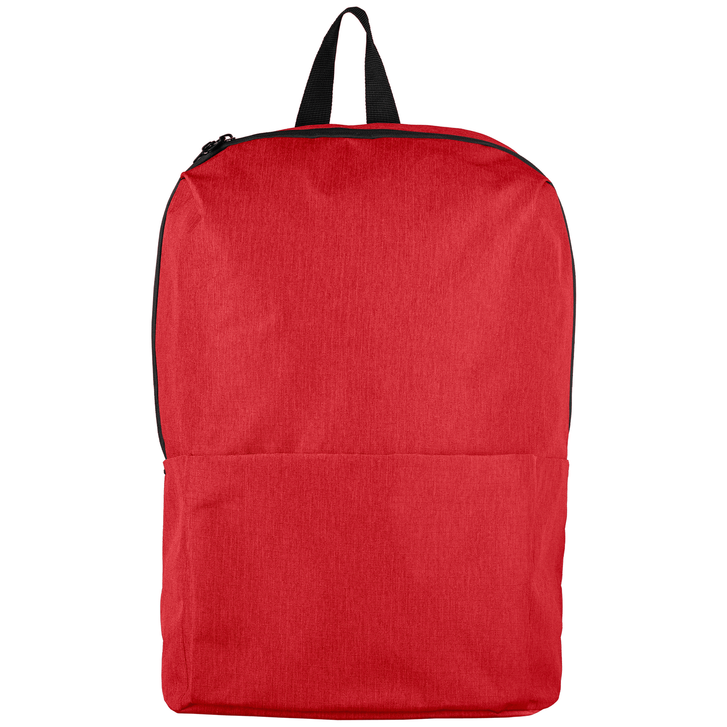 Summit rPET Comfort Strapped Backpack promotional backpack in red printed with your company logo
