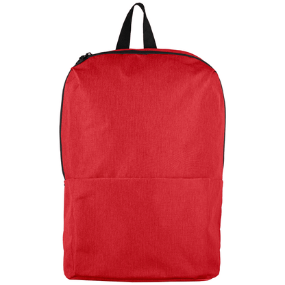 Summit rPET Comfort Strapped Backpack promotional backpack in red printed with your company logo