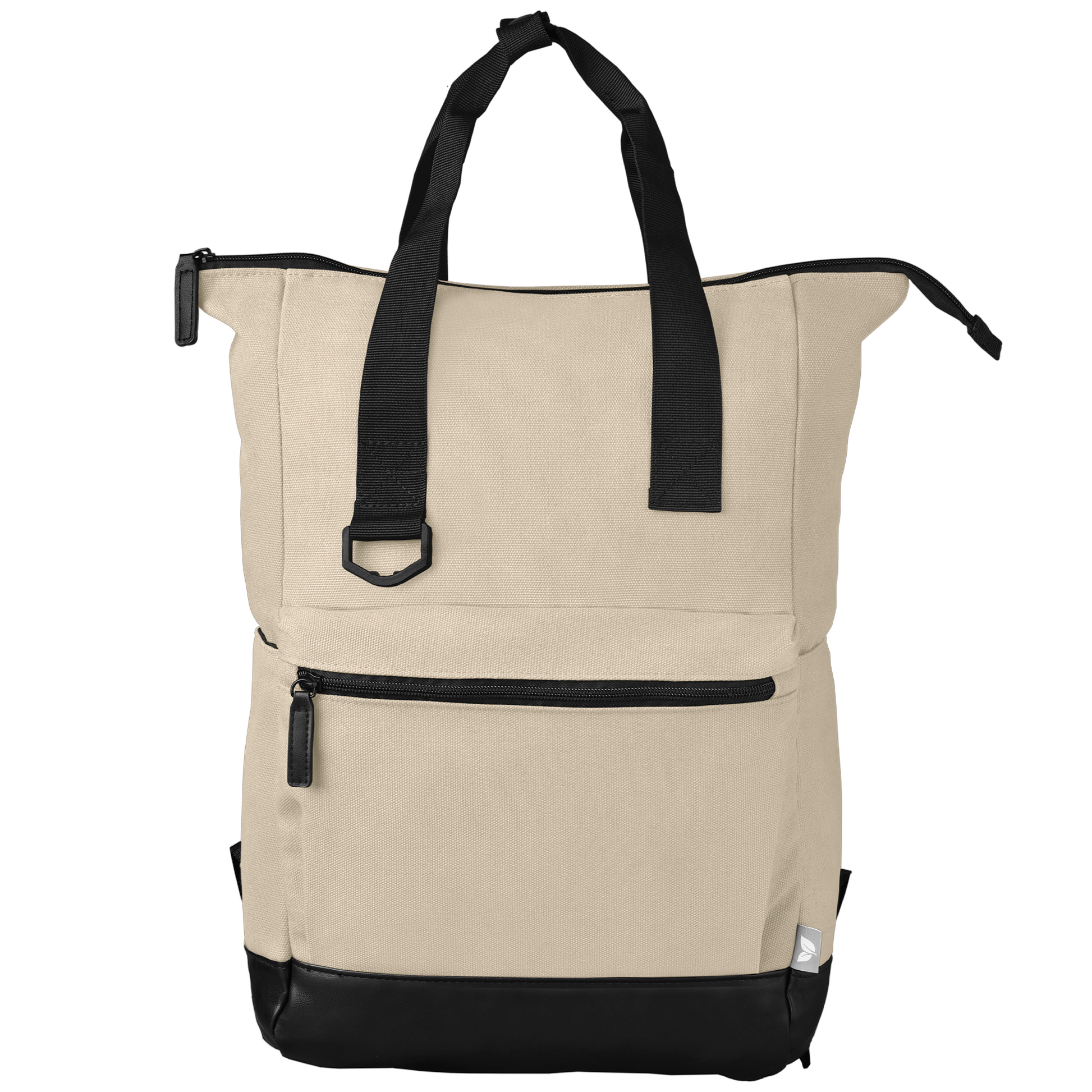 Odyssey Pack Recycled Cotton Canvas Tote Bag- 17 L promotional tote bag in dune warm grey printed with your company logo