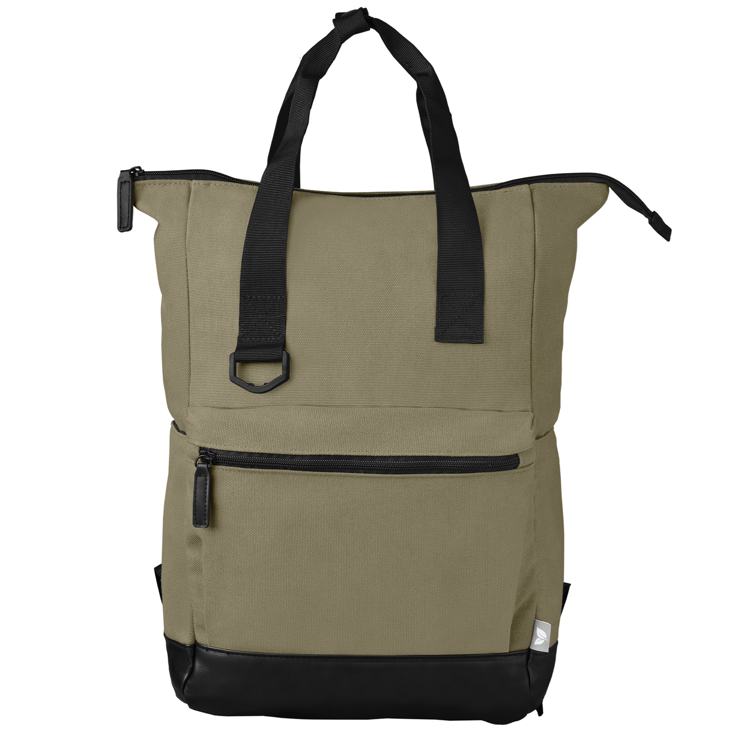 Odyssey Pack Recycled Cotton Canvas Tote Bag- 17 L promotional tote bag in green printed with your company logo