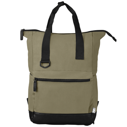 Odyssey Pack Recycled Cotton Canvas Tote Bag- 17 L promotional tote bag in green printed with your company logo