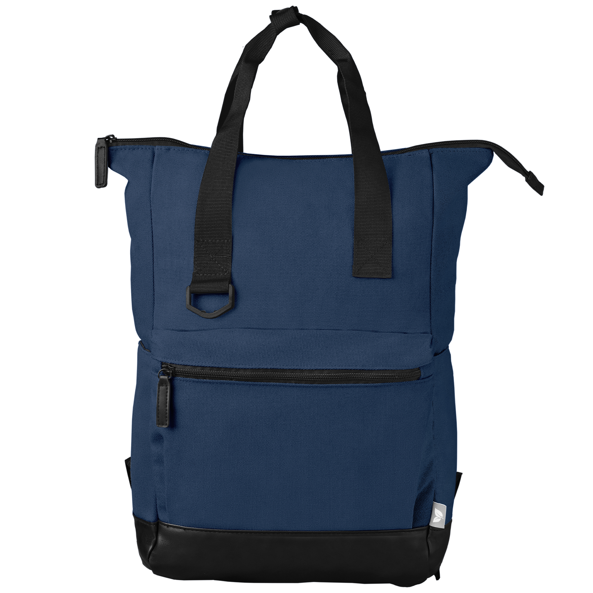 Odyssey Pack Recycled Cotton Canvas Tote Bag- 17 L promotional tote bag in navy blue printed with your company logo