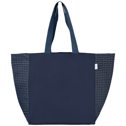 Toronto promotional tote bag in navy blue printed with your company logo