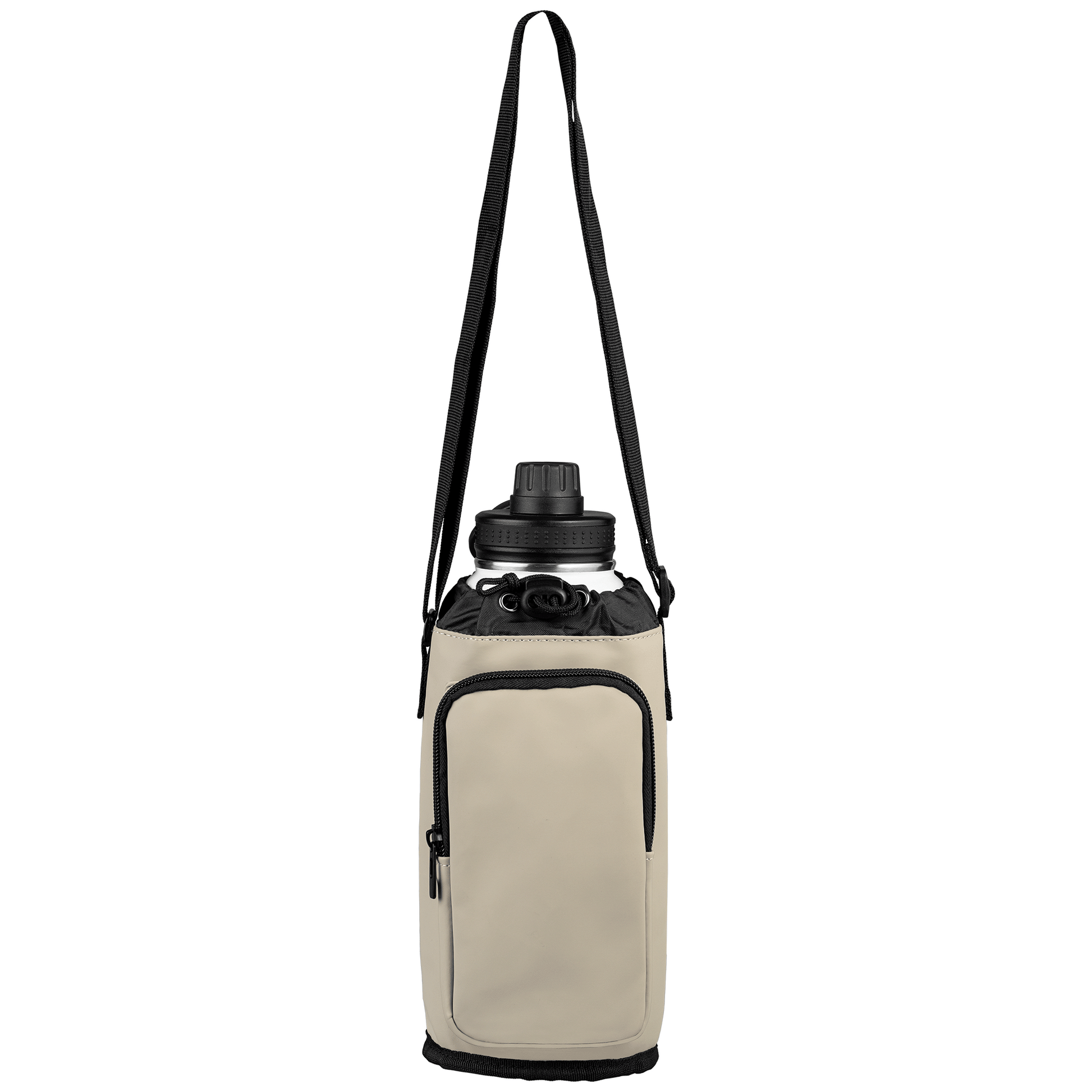 Malmö promotional tote bag in dune warm grey printed with your company logo