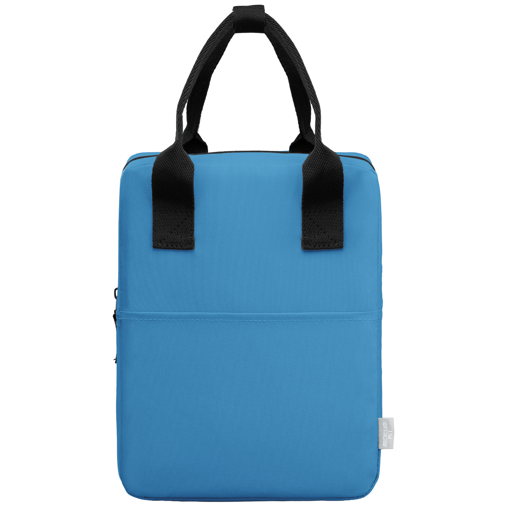 Majesty rPET PEVA Insulated Lunch Cooler promotional cooler bag in steel blue printed with your company logo