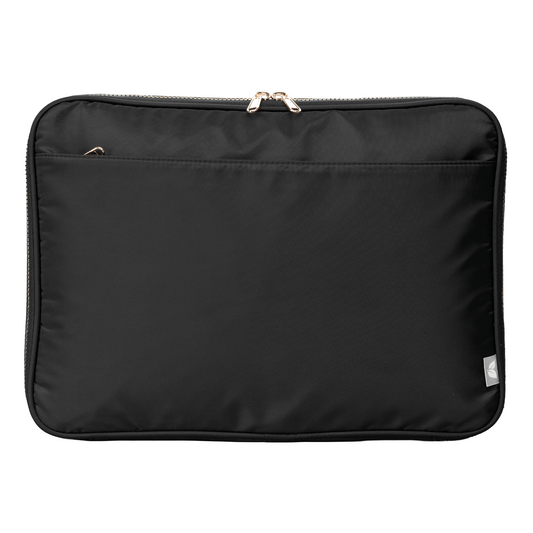 Aurelia Recycled Laptop Case promotional laptop bag in black printed with your company logo