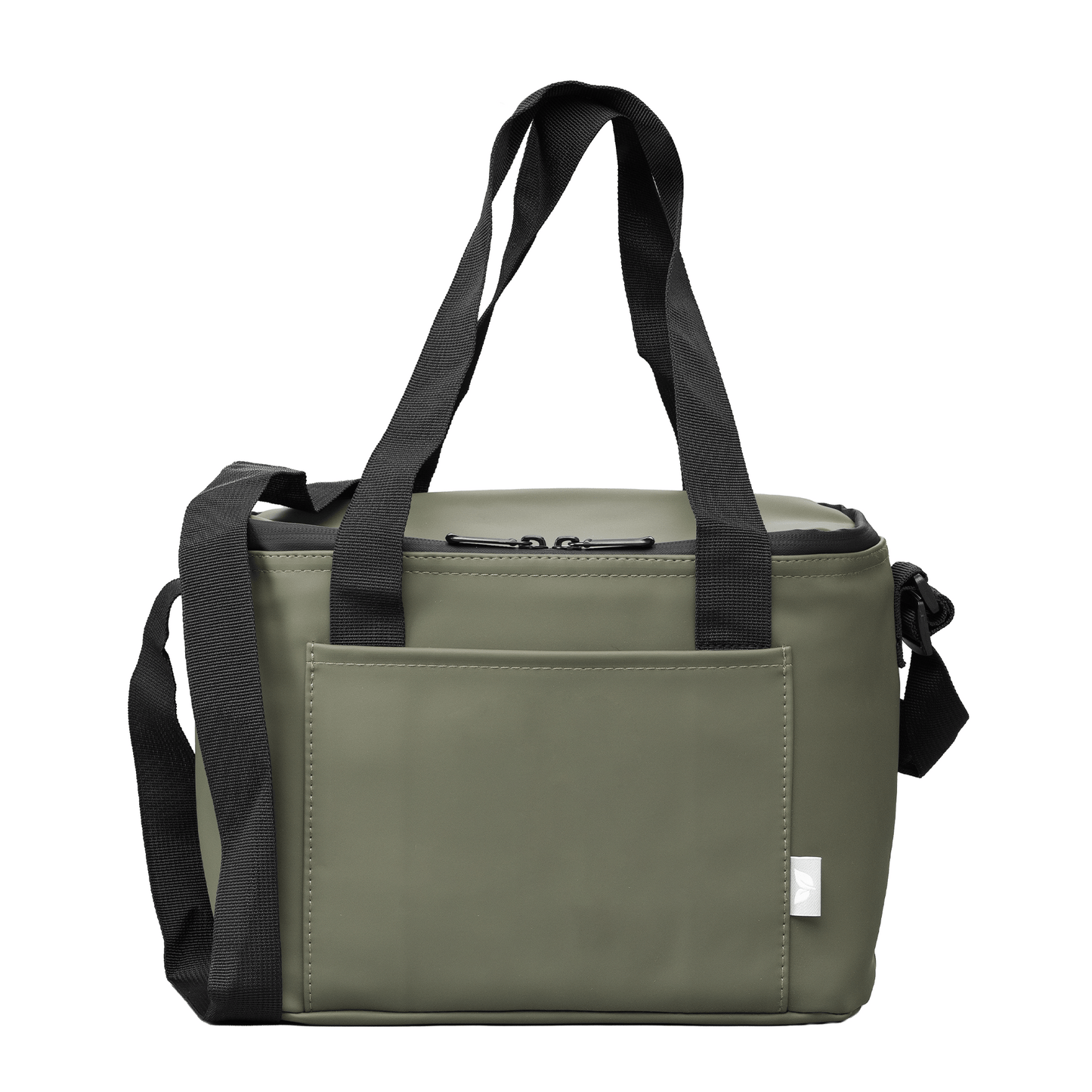 Malmö Recycled 12 Can Cooler Bag promotional cooler bag in forest green printed with your company logo