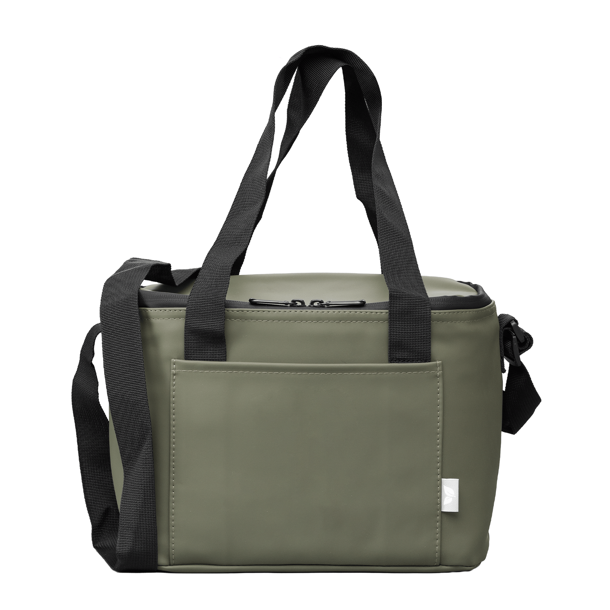 Malmö Recycled 12 Can Cooler Bag promotional cooler bag in forest green printed with your company logo