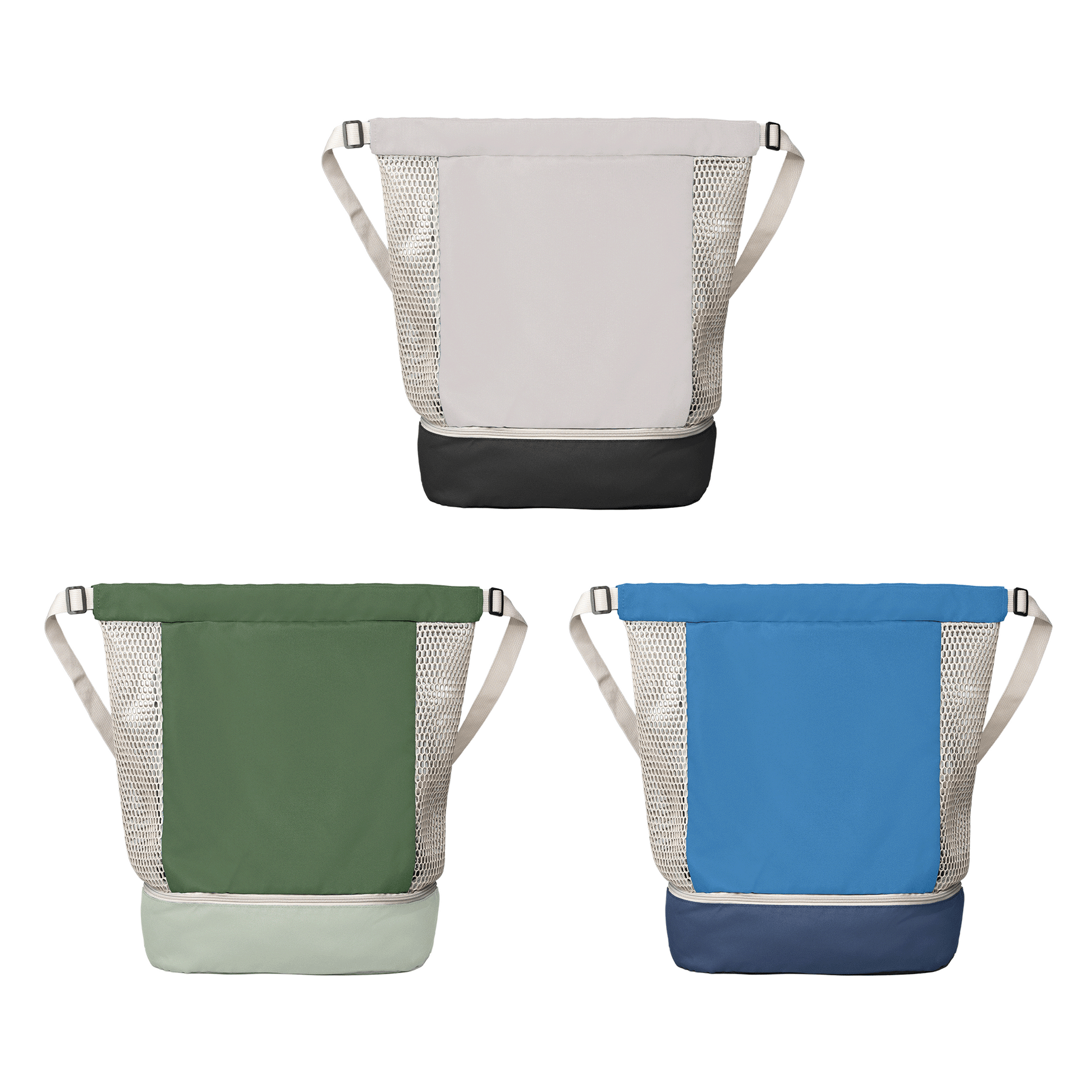 Neri Recycled Mesh Drawstring Bag promotional drawstring bag in assortment printed with your company logo