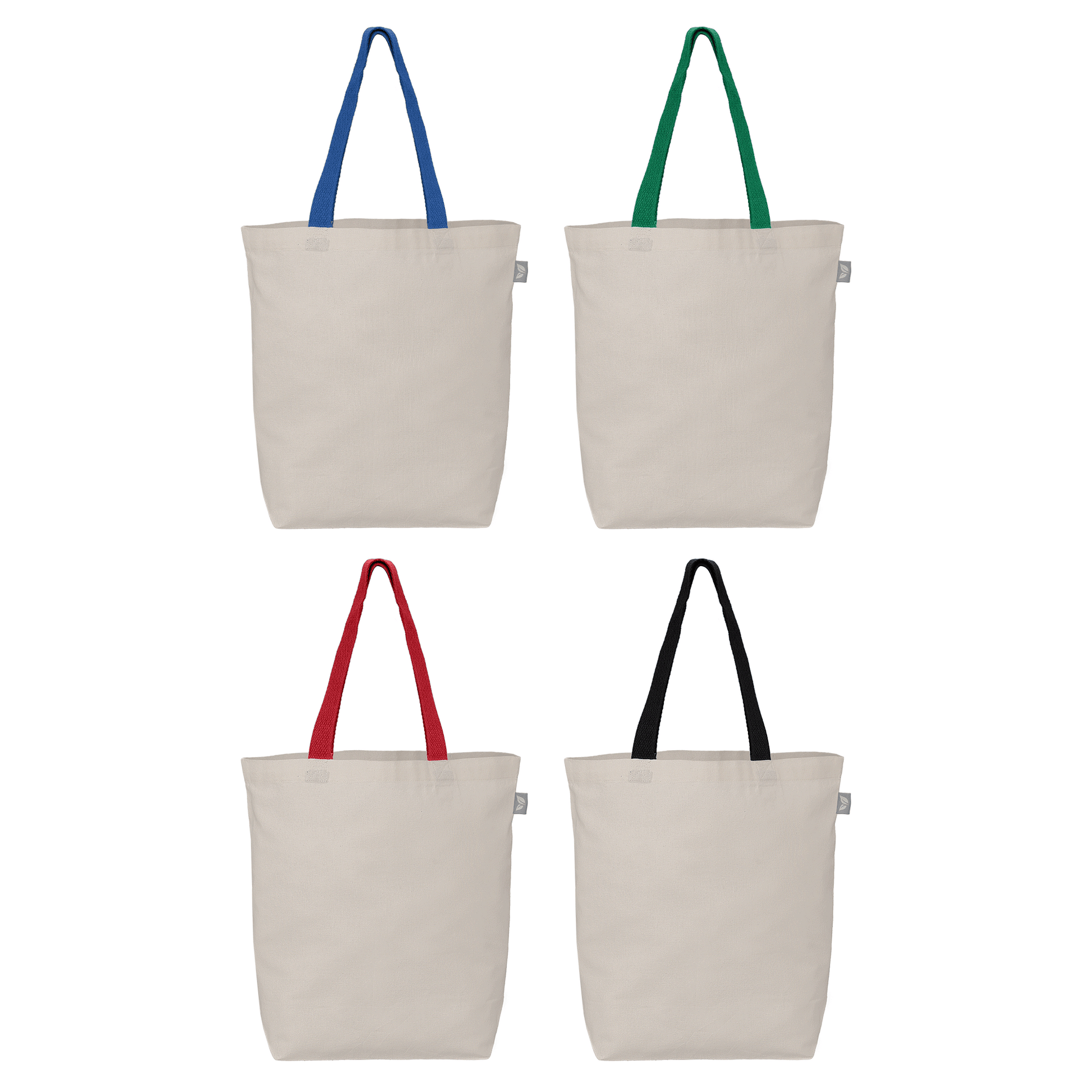 Tonga Recycled 5 oz Cotton Coloured Handle Shopping Tote Bag promotional tote bag in assorted colours printed with your