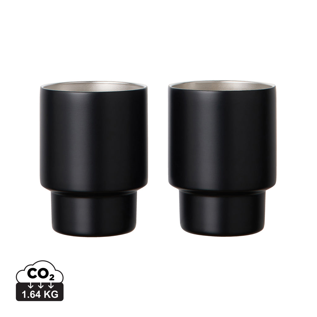 VINGA Nagano RCS recycled SS mugs, set of 2