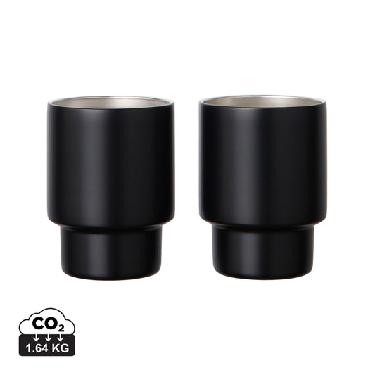 VINGA Nagano RCS recycled SS mugs, set of 2