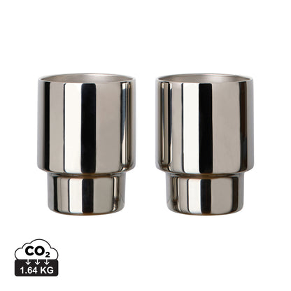 VINGA Nagano RCS recycled SS mugs, set of 2