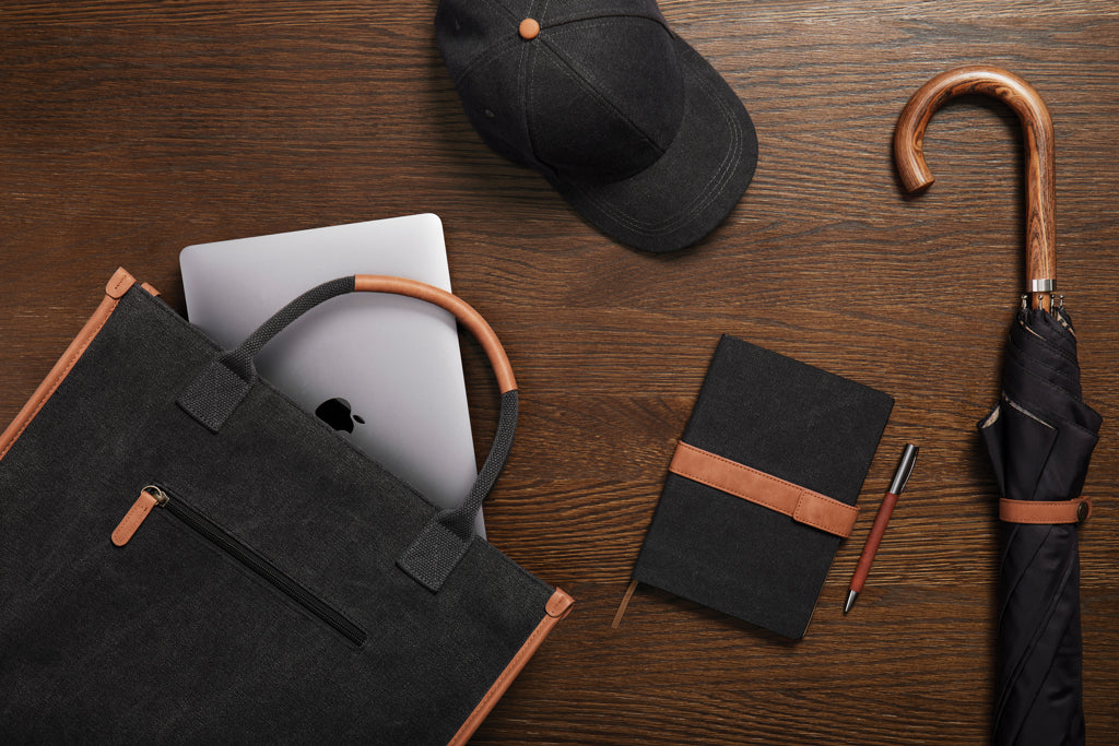 VINGA Bosler RCS recycled canvas office tote