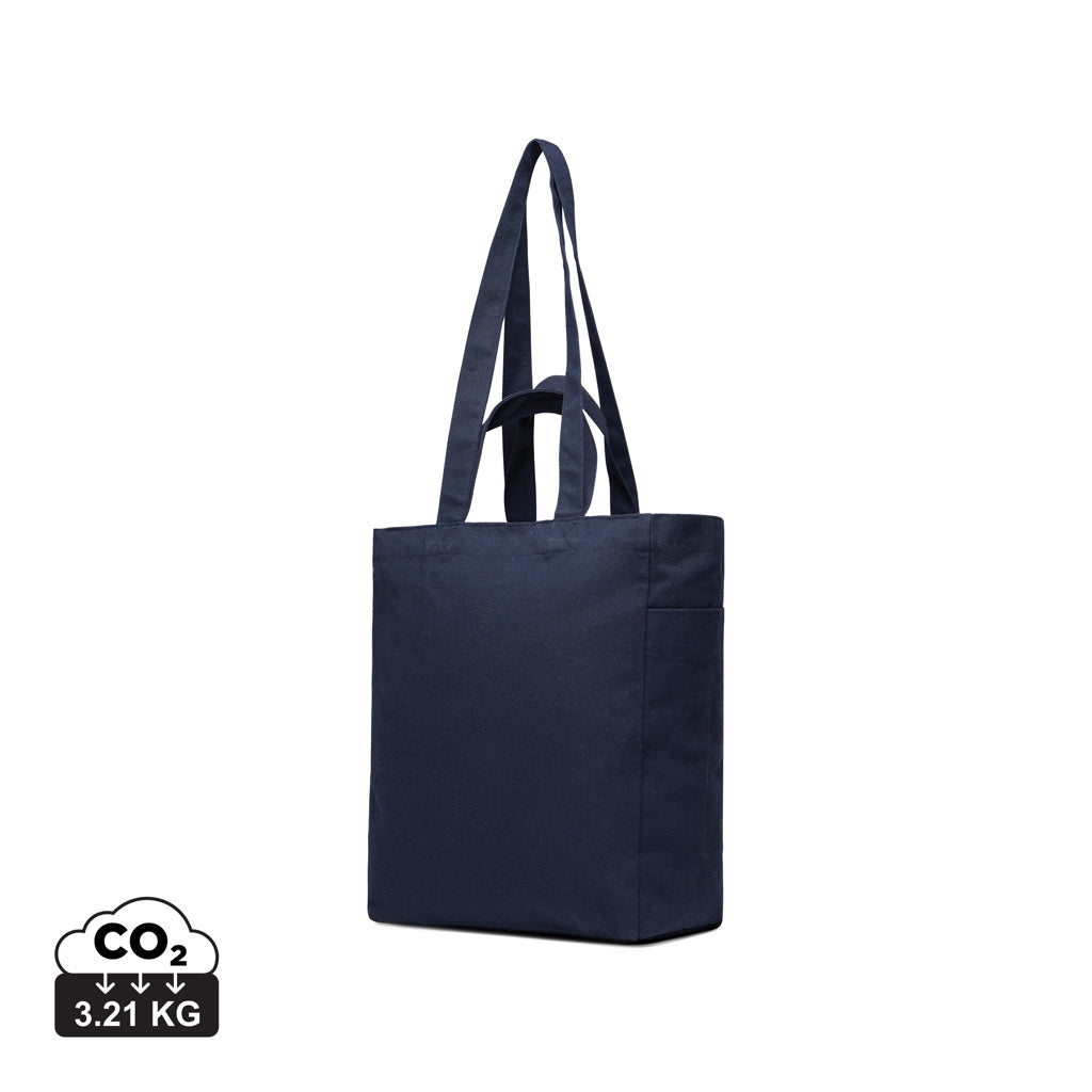 VINGA Hilo AWARE™ recycled canvas zip tote