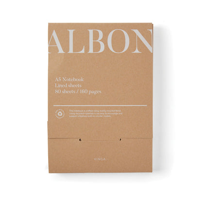VINGA Albon GRS recycled felt notebook