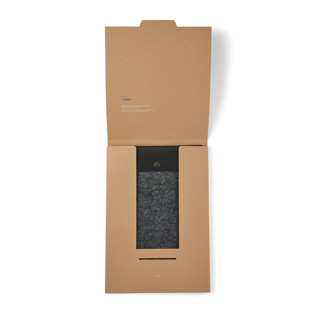VINGA Albon GRS recycled felt 17' laptop sleeve