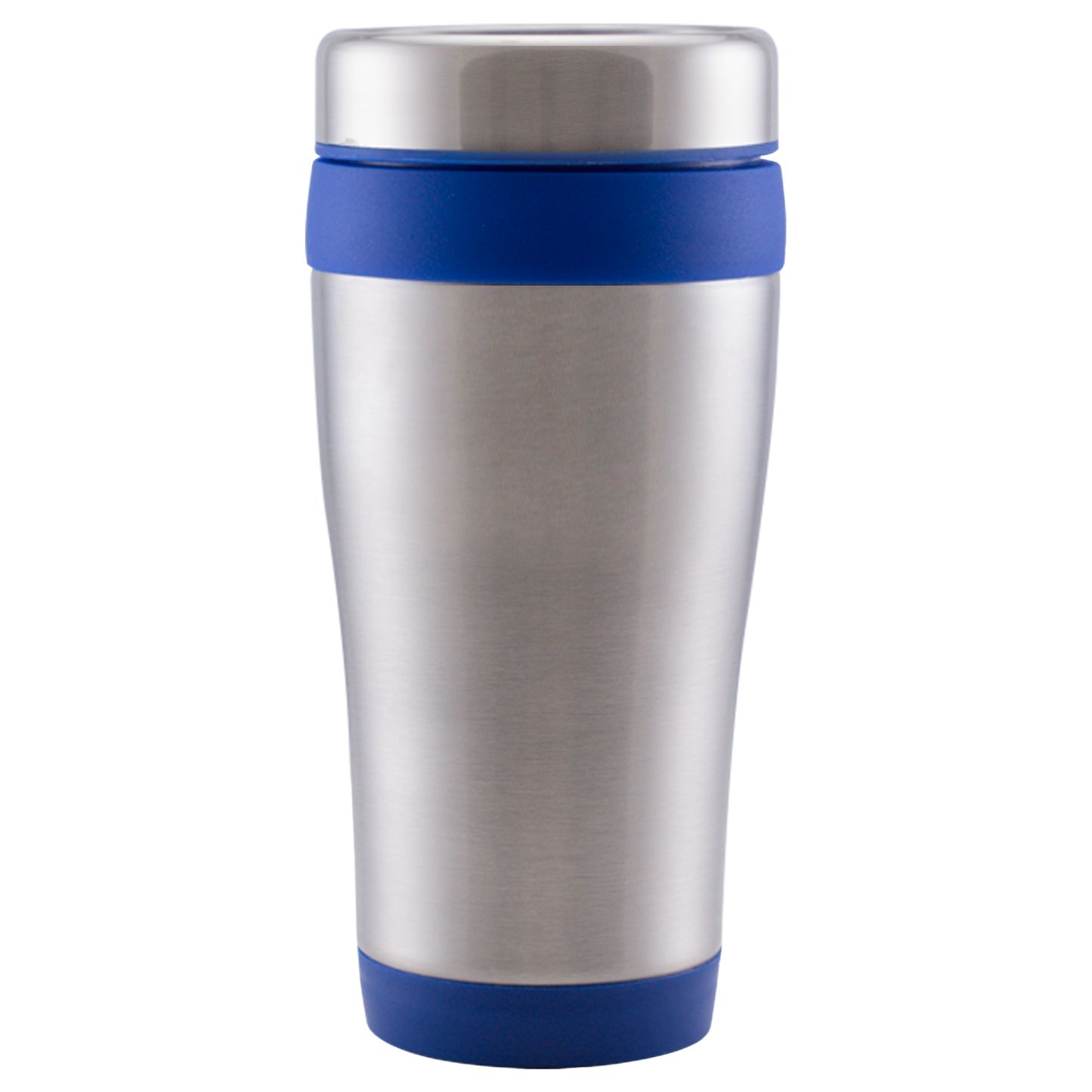 Legend promotional travel cup in blue printed with your company logo