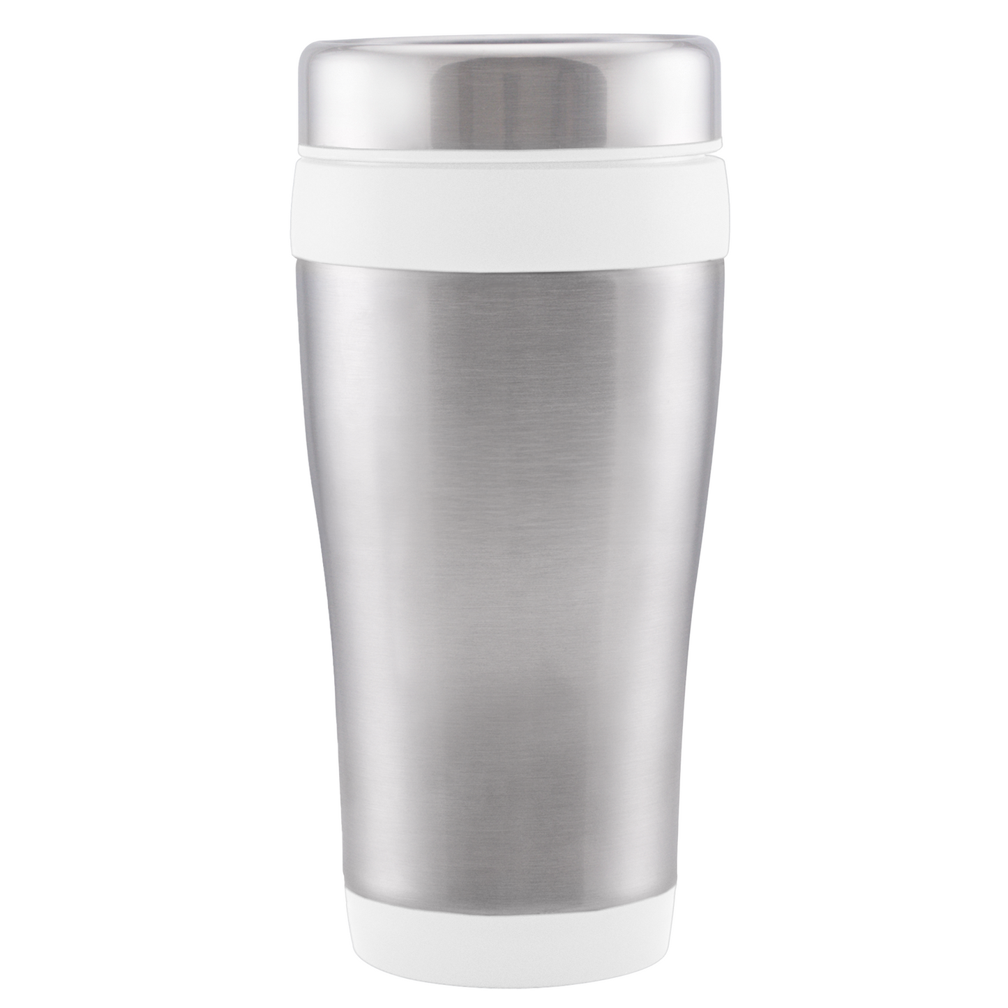 Legend promotional travel cup in white printed with your company logo