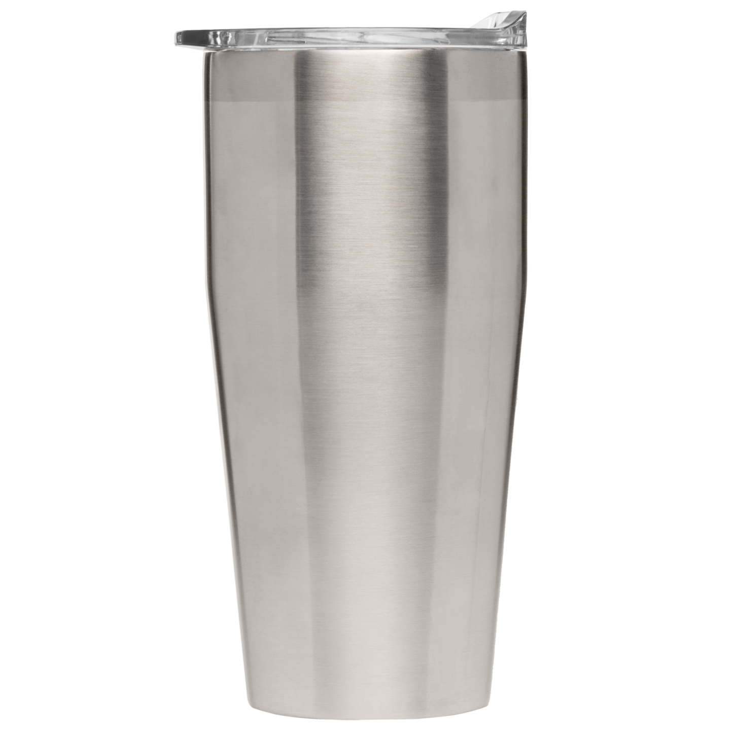 Eldur Stainless Steel Double Wall Tumbler promotional travel cup in chrome printed with your company logo