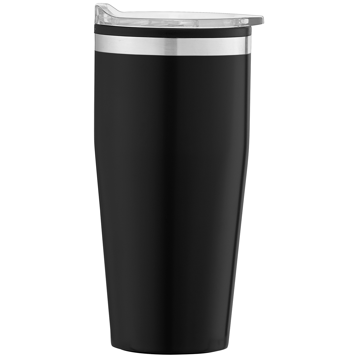 Jasper promotional travel cup in black laser engraved with your company logo