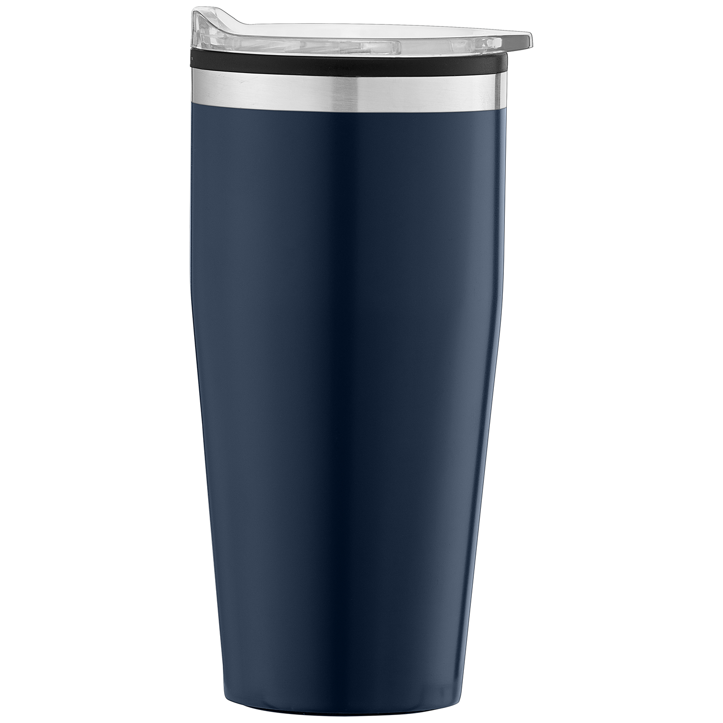 Jasper promotional travel cup in navy blue laser engraved with your company logo