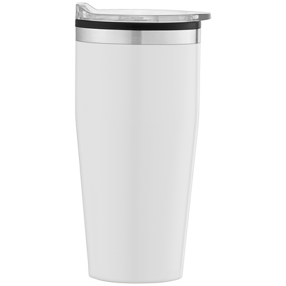Jasper promotional travel cup in white laser engraved with your company logo