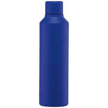 Olympus promotional bottle in royal blue printed with your company logo