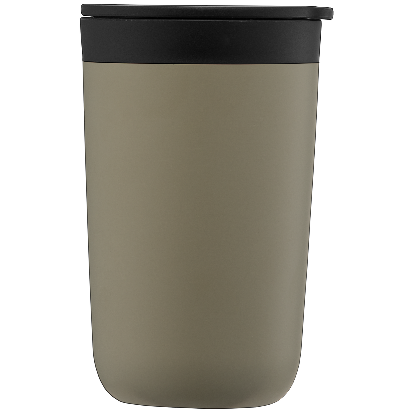 Discovery Stainless Steel Plastic Liner Tumbler promotional travel cup in sable laser engraved with your company logo