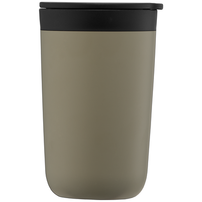 Discovery Stainless Steel Plastic Liner Tumbler promotional travel cup in sable laser engraved with your company logo