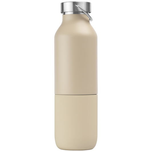 Freya Duo promotional travel cup in cream printed with your company logo