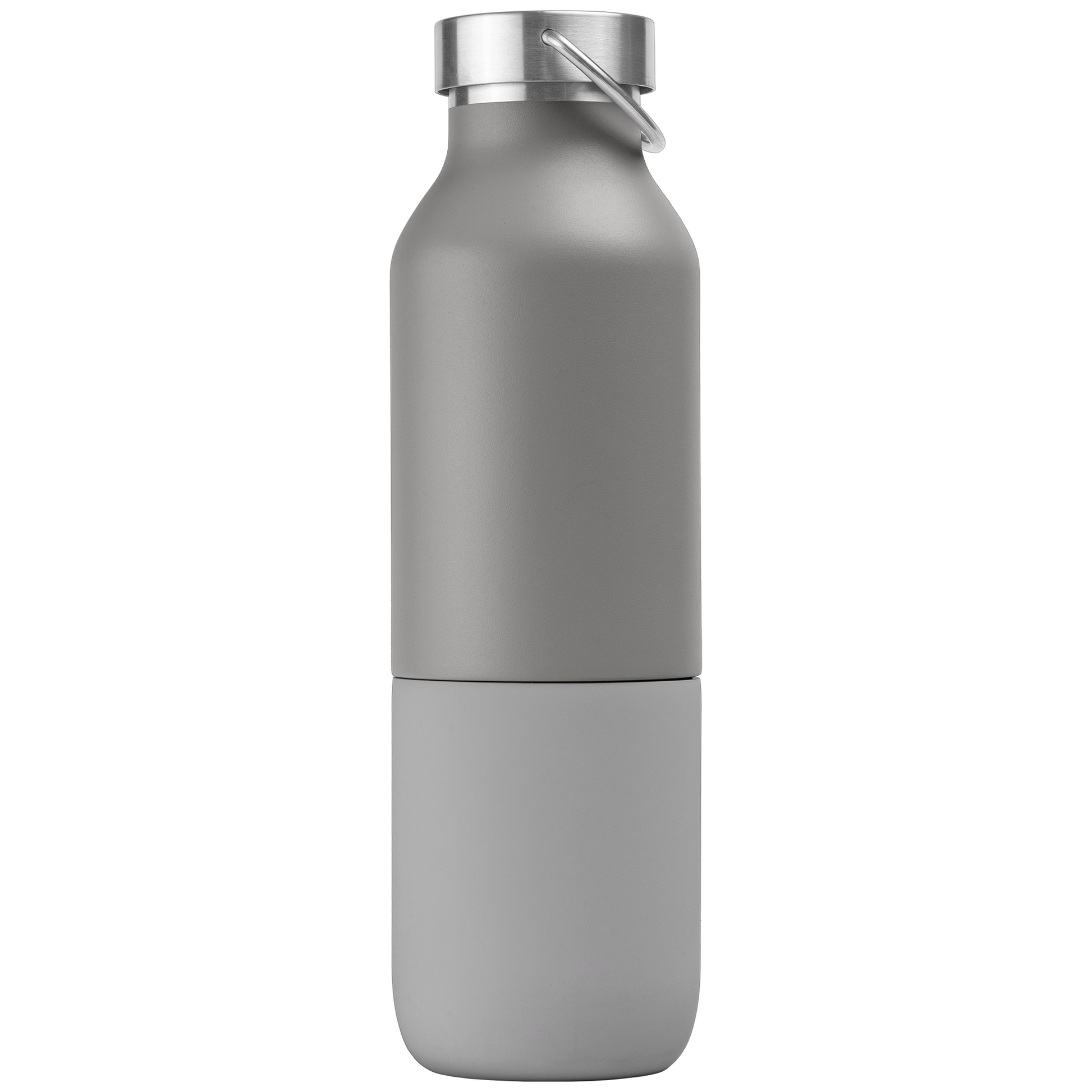 Freya Duo promotional travel cup in gray printed with your company logo