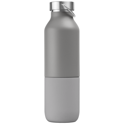 Freya Duo promotional travel cup in gray printed with your company logo