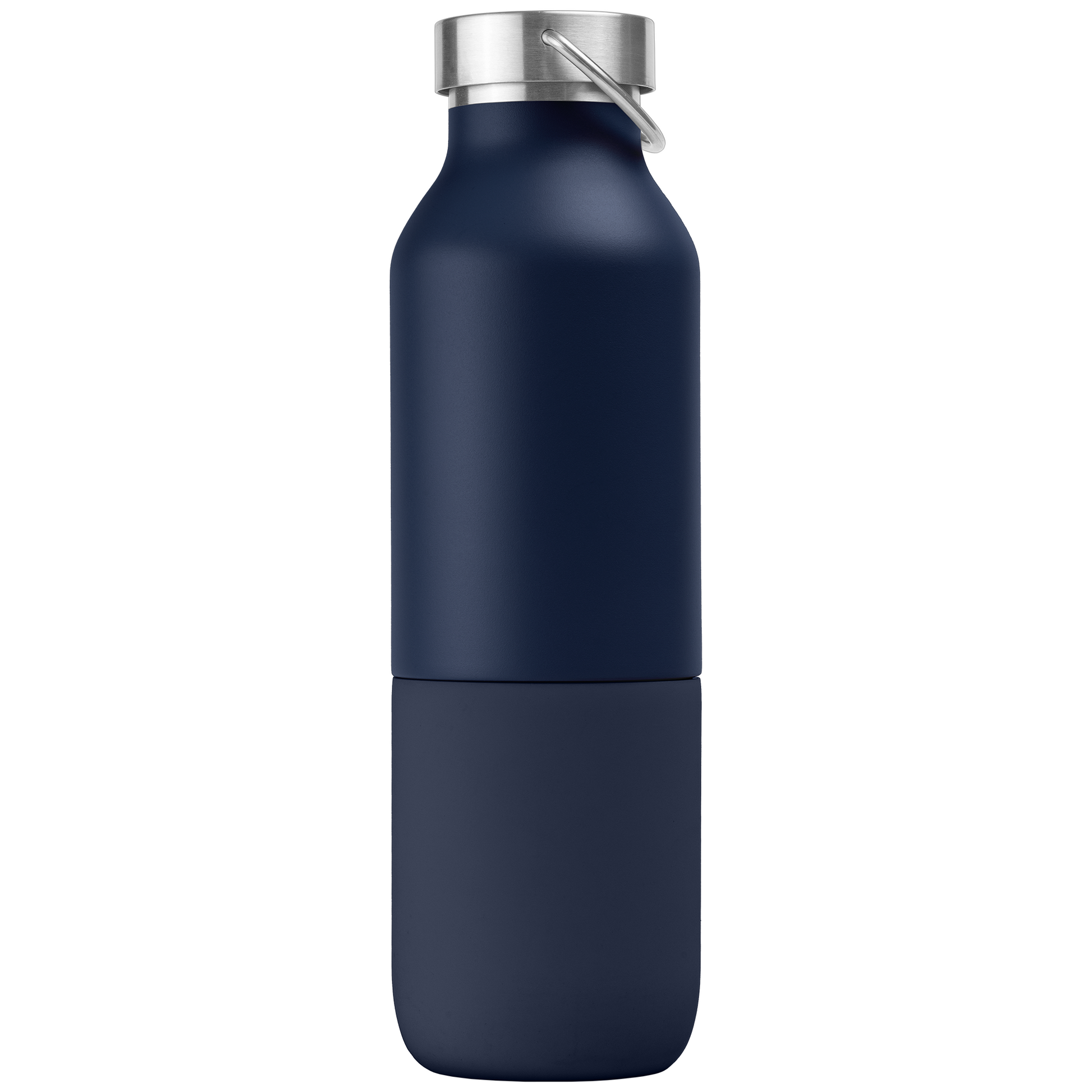 Freya Duo promotional travel cup in navy blue printed with your company logo