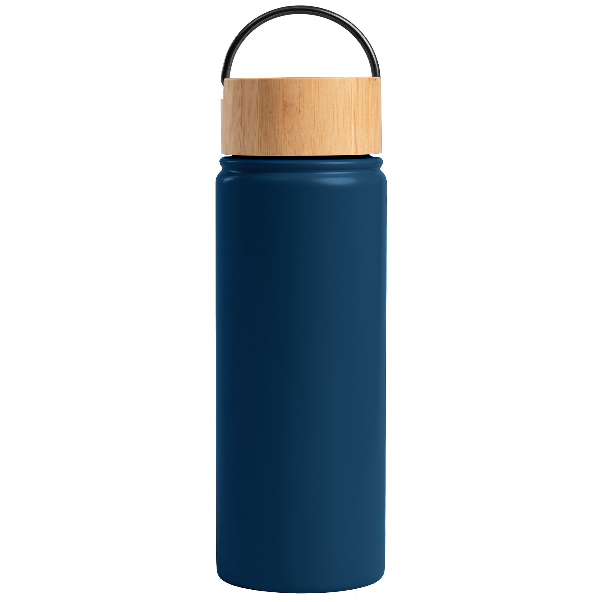 Reborn promotional bottle in navy blue laser engraved with your company logo