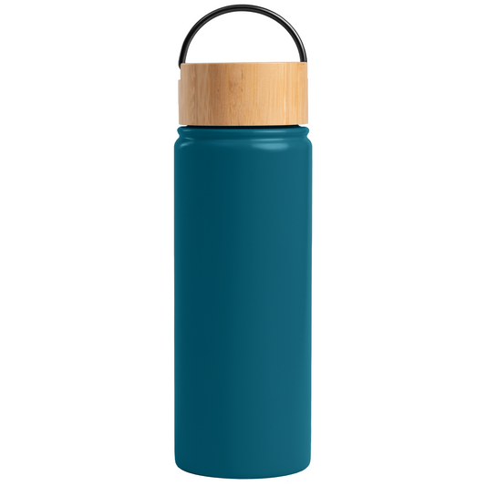 Reborn promotional bottle in turquoise laser engraved with your company logo