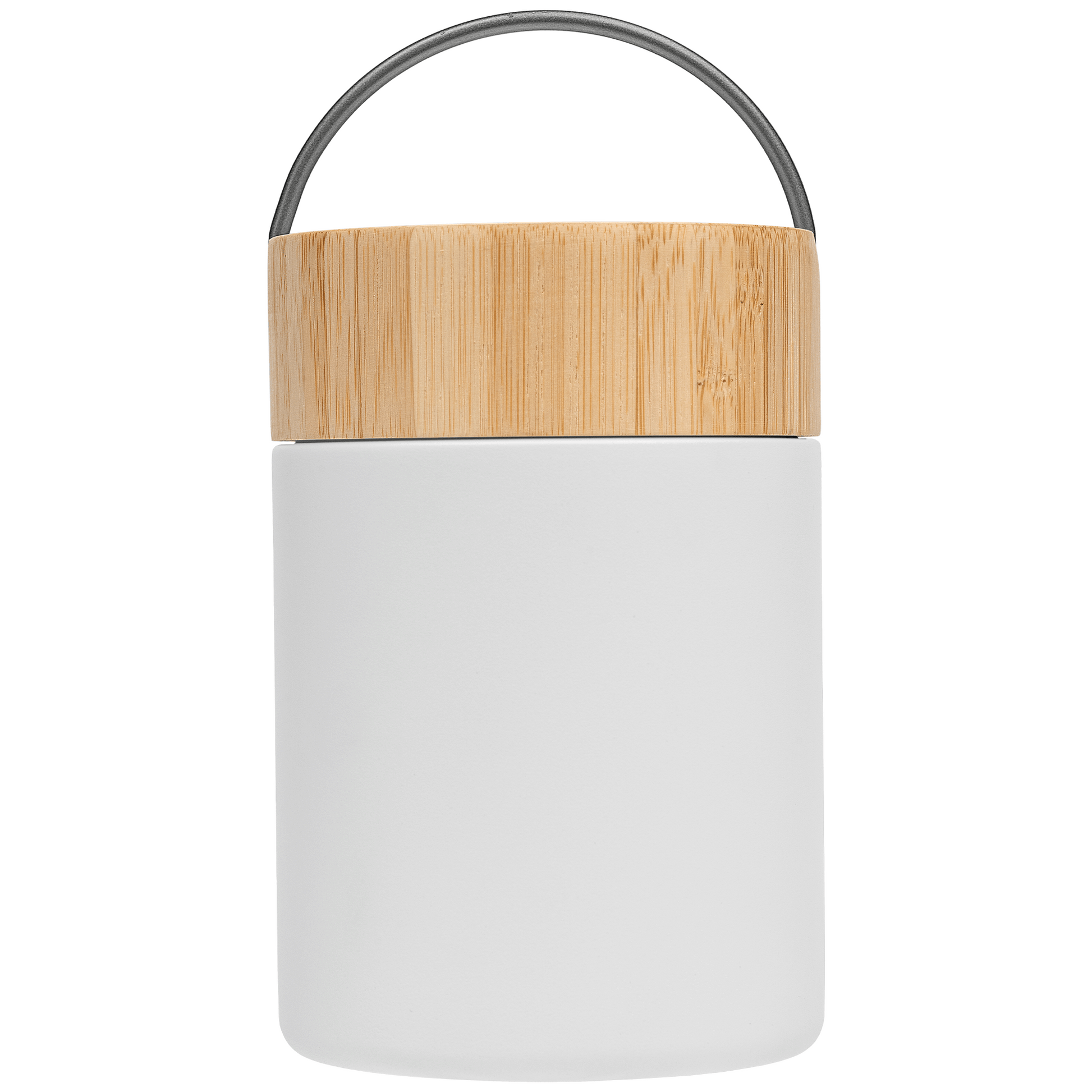 Reborn Recycled Stainless Steel Food Container promotional kitchen accessory in white laser engraved with your company logo