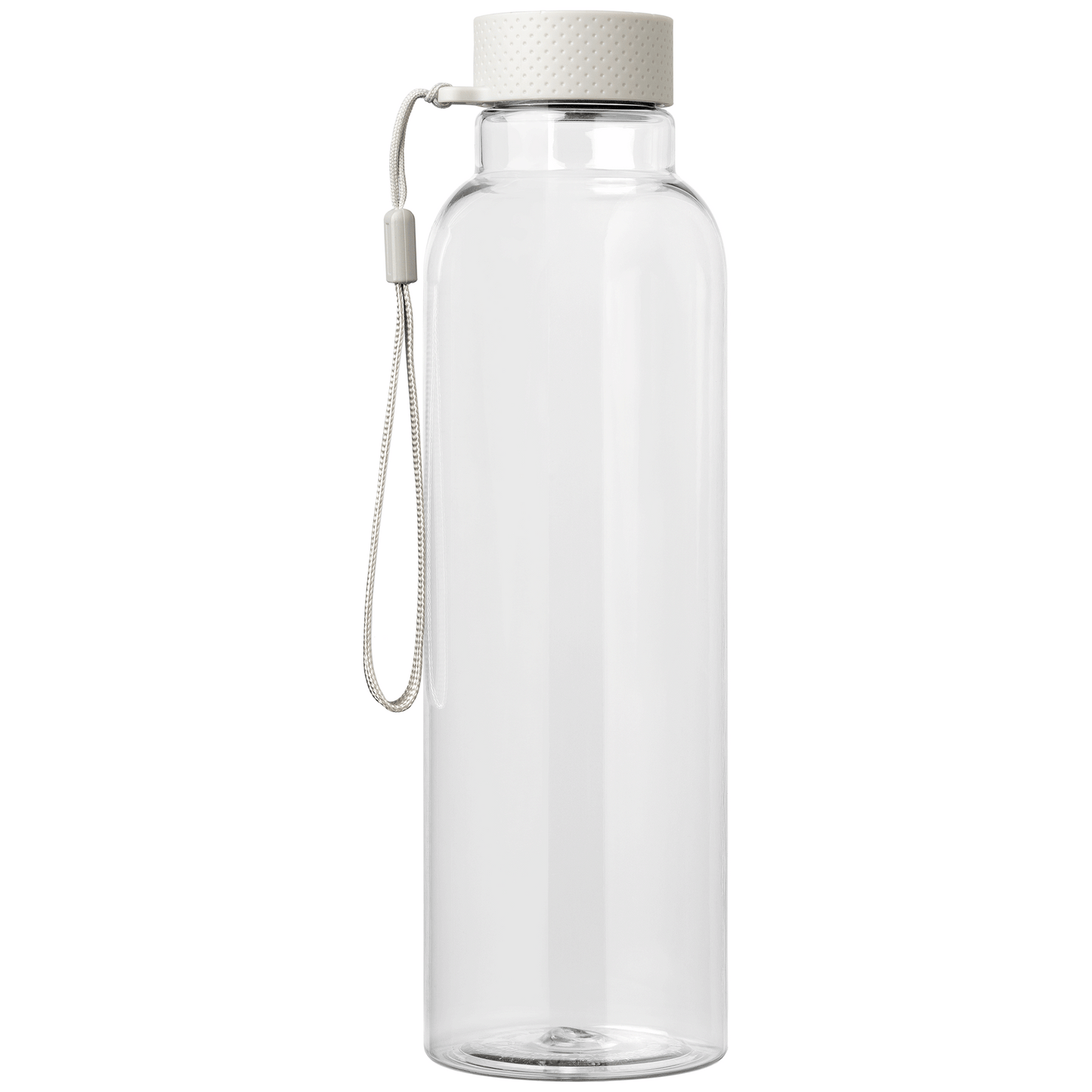 Aura rPET Wrist Strap Bottle promotional bottle in clear printed with your company logo