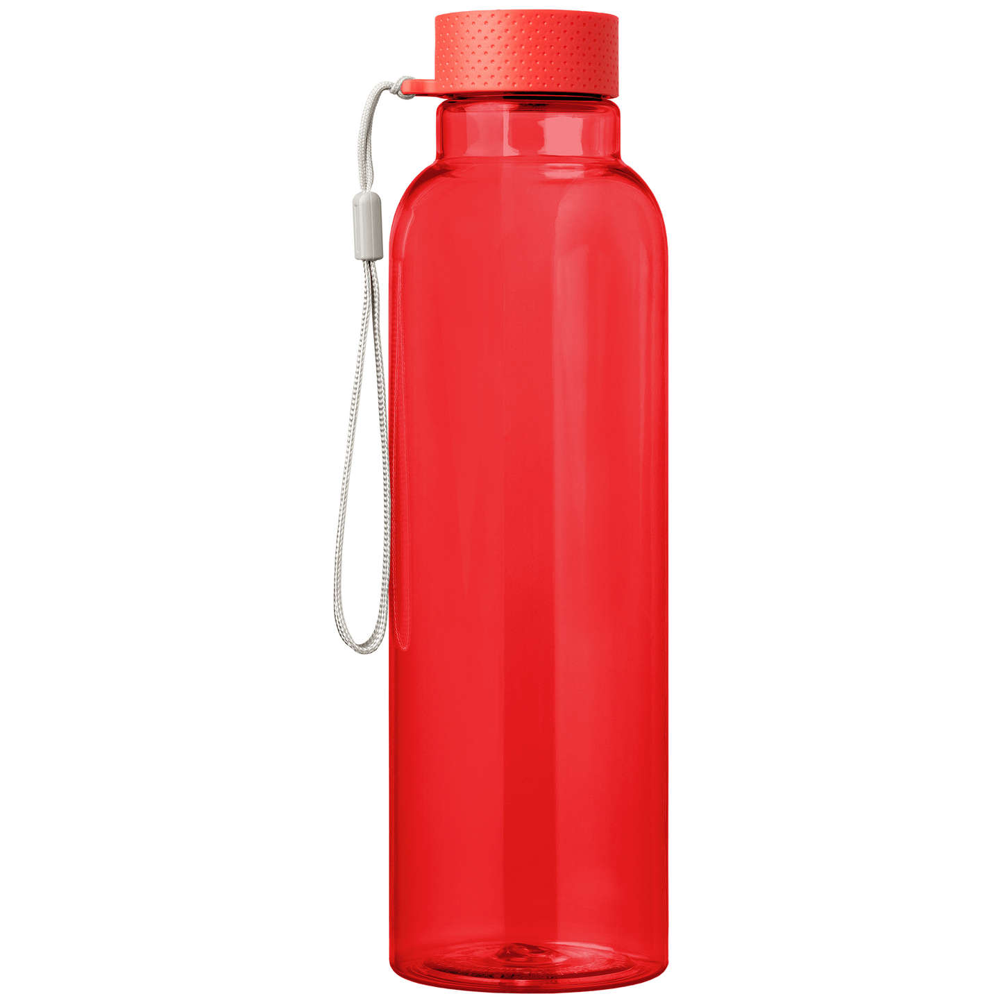 Aura rPET Wrist Strap Bottle promotional bottle in red printed with your company logo