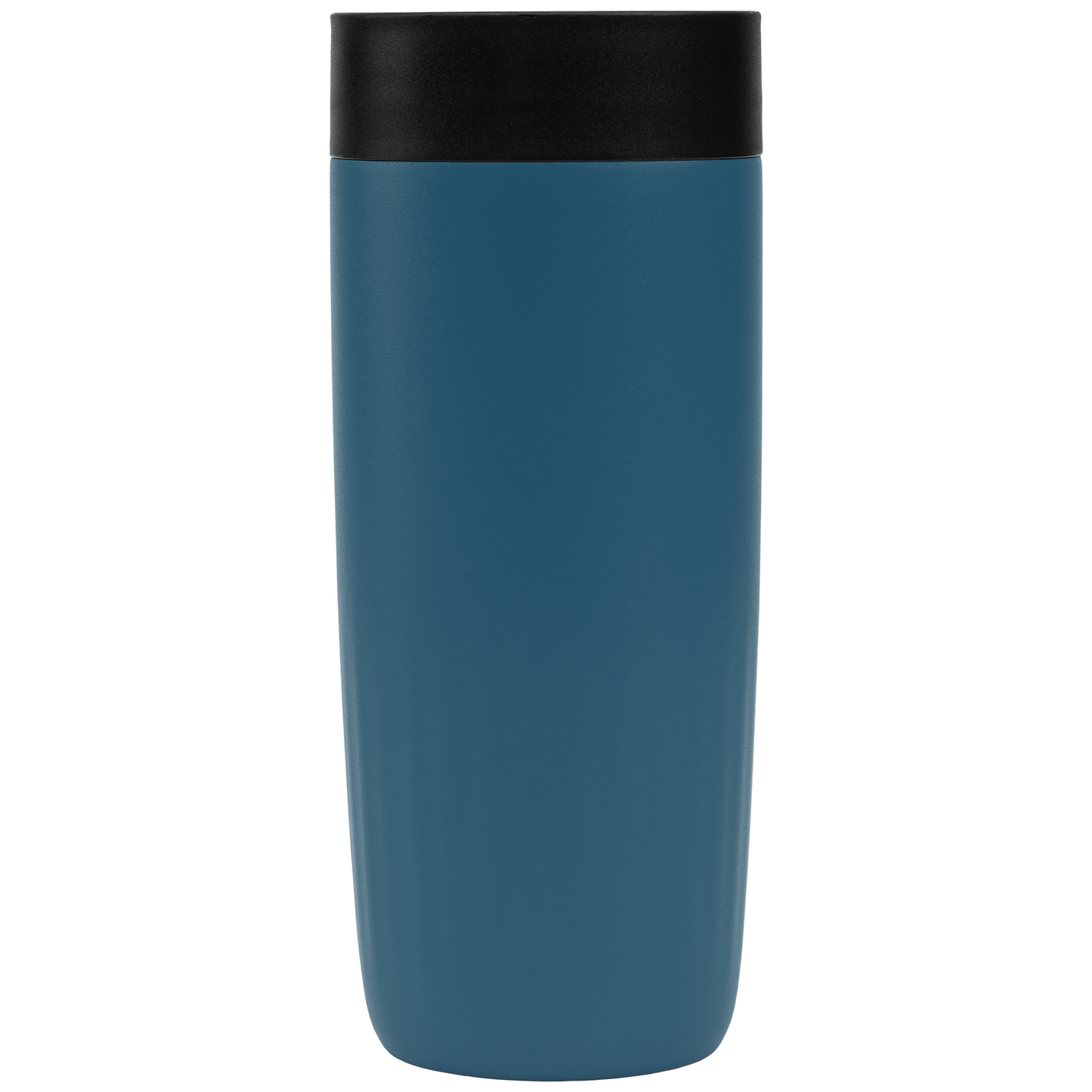 Majesty Recycled Stainless Steel Tumbler promotional travel cup in steel blue laser engraved with your company logo