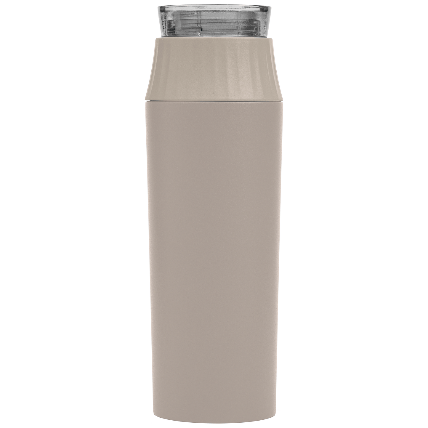 Majesty Recycled Stainless Steel Leakproof Lid Bottle promotional bottle in dune warm grey printed with your company logo