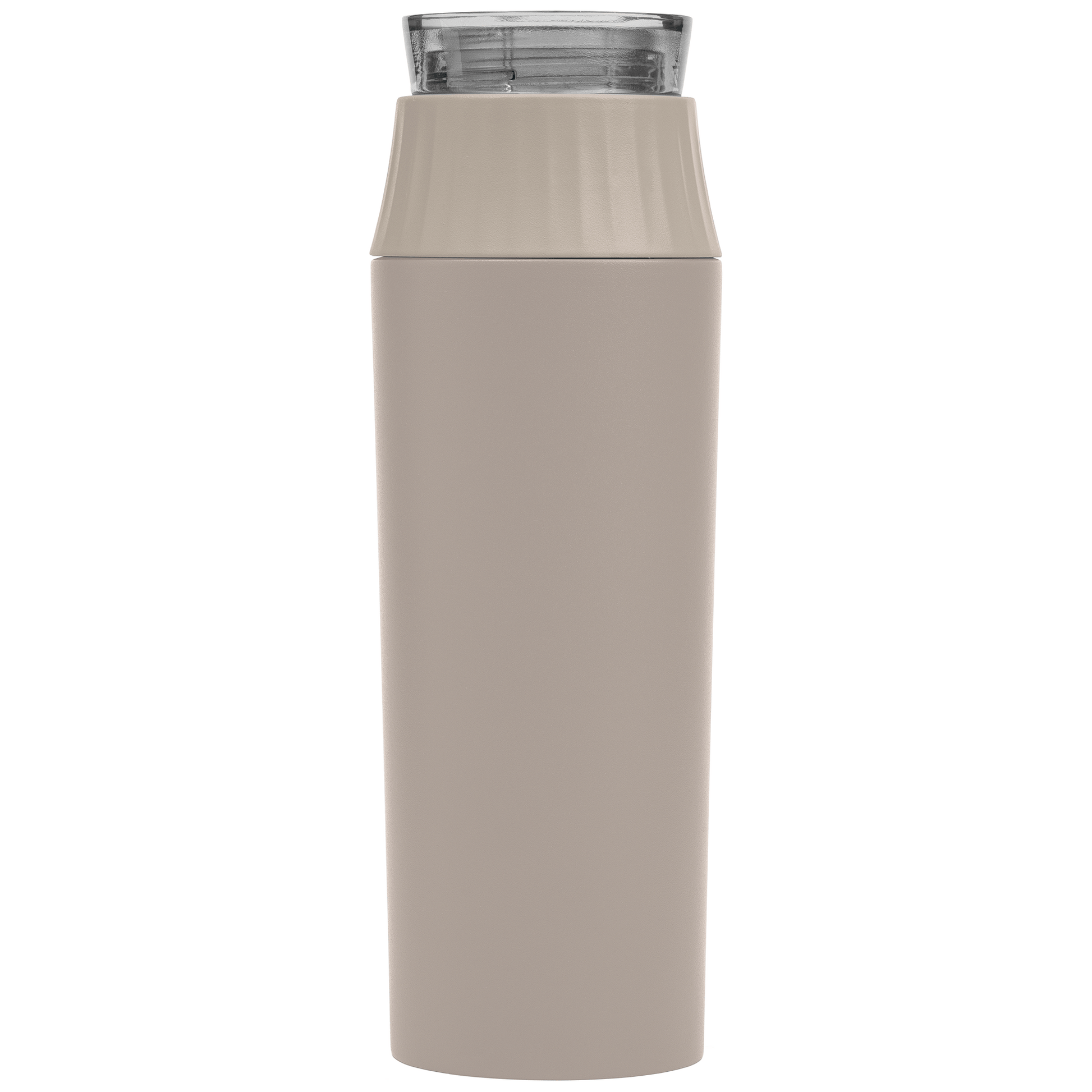 Majesty Recycled Stainless Steel Leakproof Lid Bottle promotional bottle in dune warm grey printed with your company logo