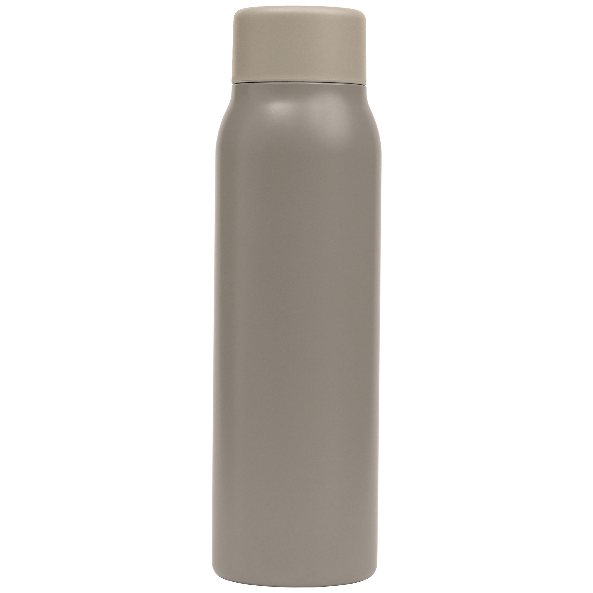Breeze Recycled Stainless Steel Carbonated Bottle promotional bottle in dune warm grey printed with your company logo