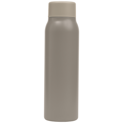 Breeze Recycled Stainless Steel Carbonated Bottle promotional bottle in dune warm grey printed with your company logo