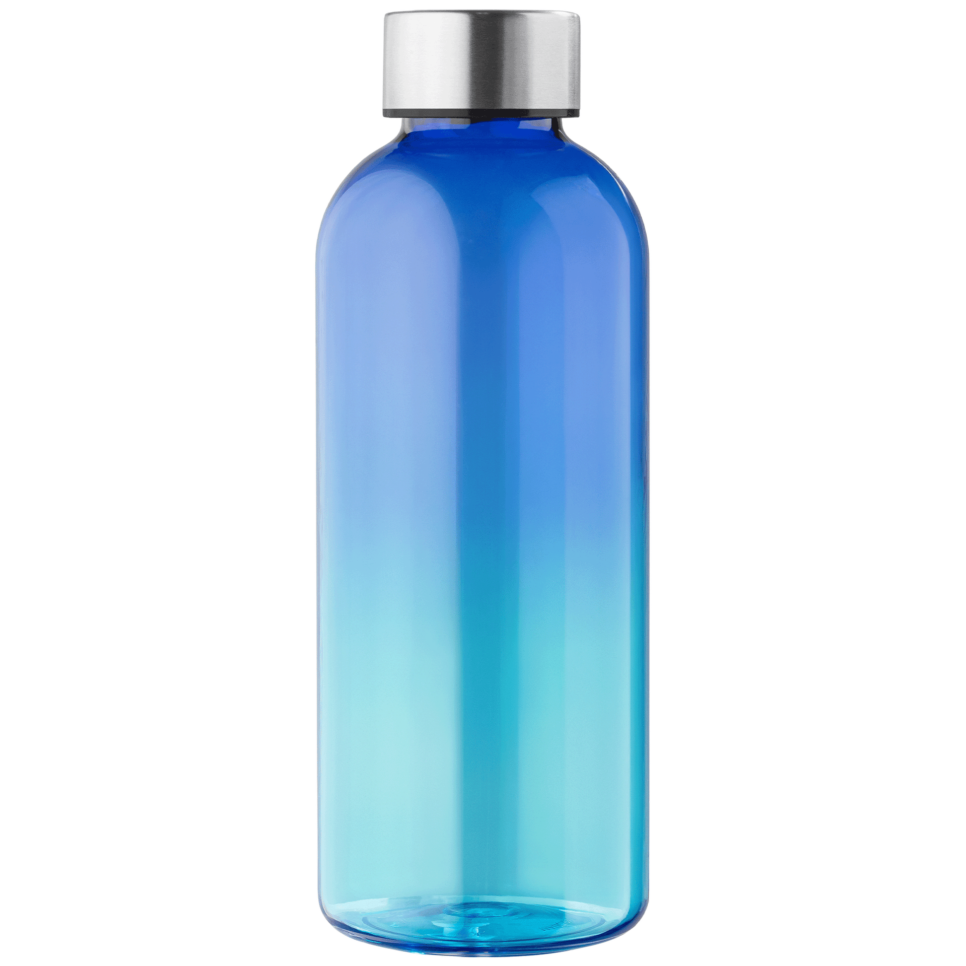 Skye rPET Ombre Twist Cap Water Bottle promotional bottle in royal blue printed with your company logo