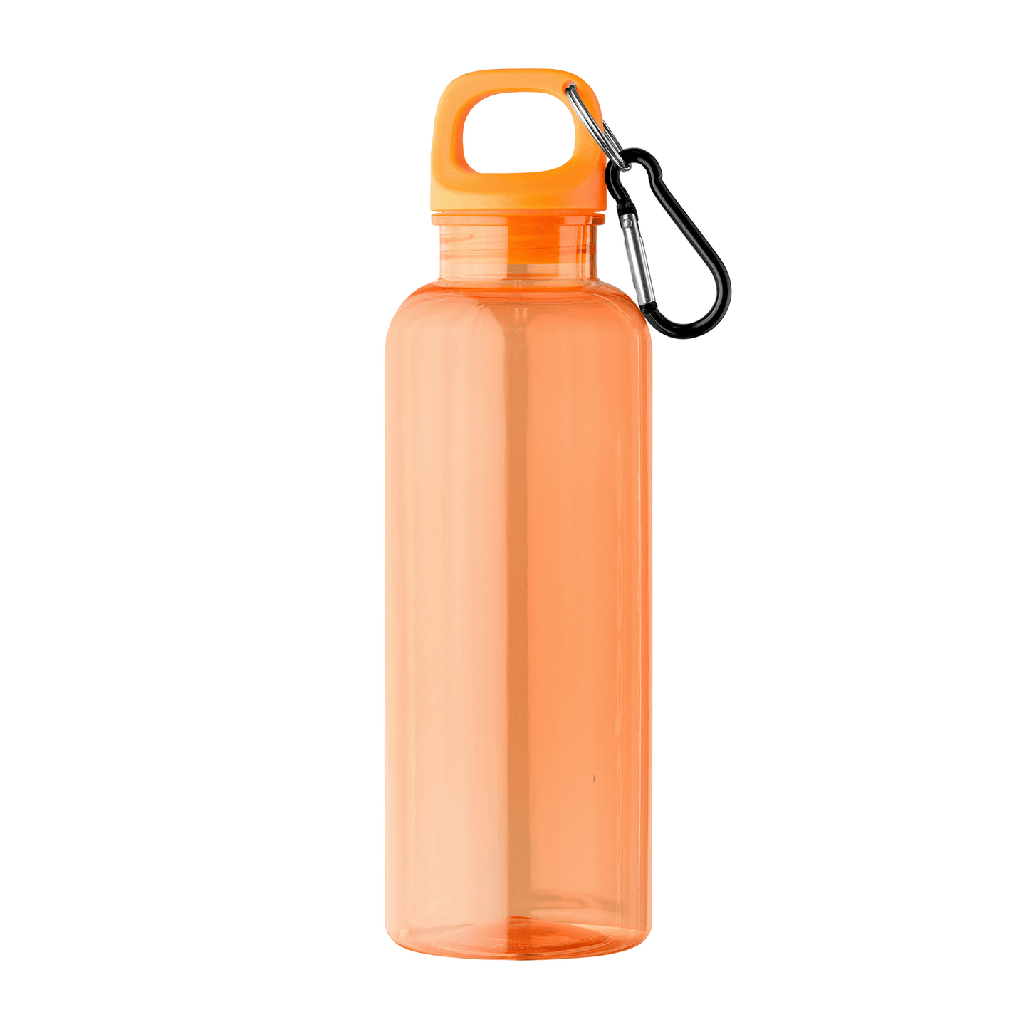 Doli rPET Carabiner Clip Screw-Top Bike Bottle promotional bottle in orange printed with your company logo